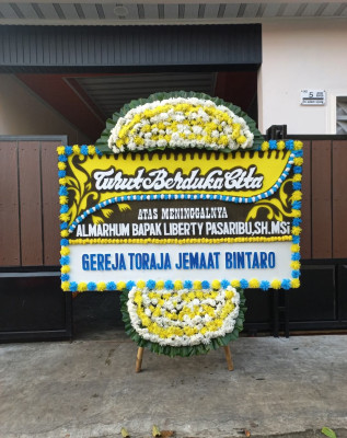 Papan Bunga Duka di Tangen
