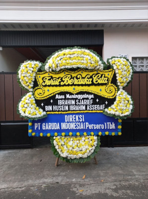 Papan Bunga Duka di Tangen