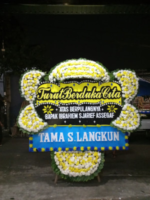 Papan Bunga Duka di Tangen