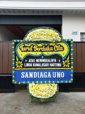 Papan Bunga Duka di Tangen